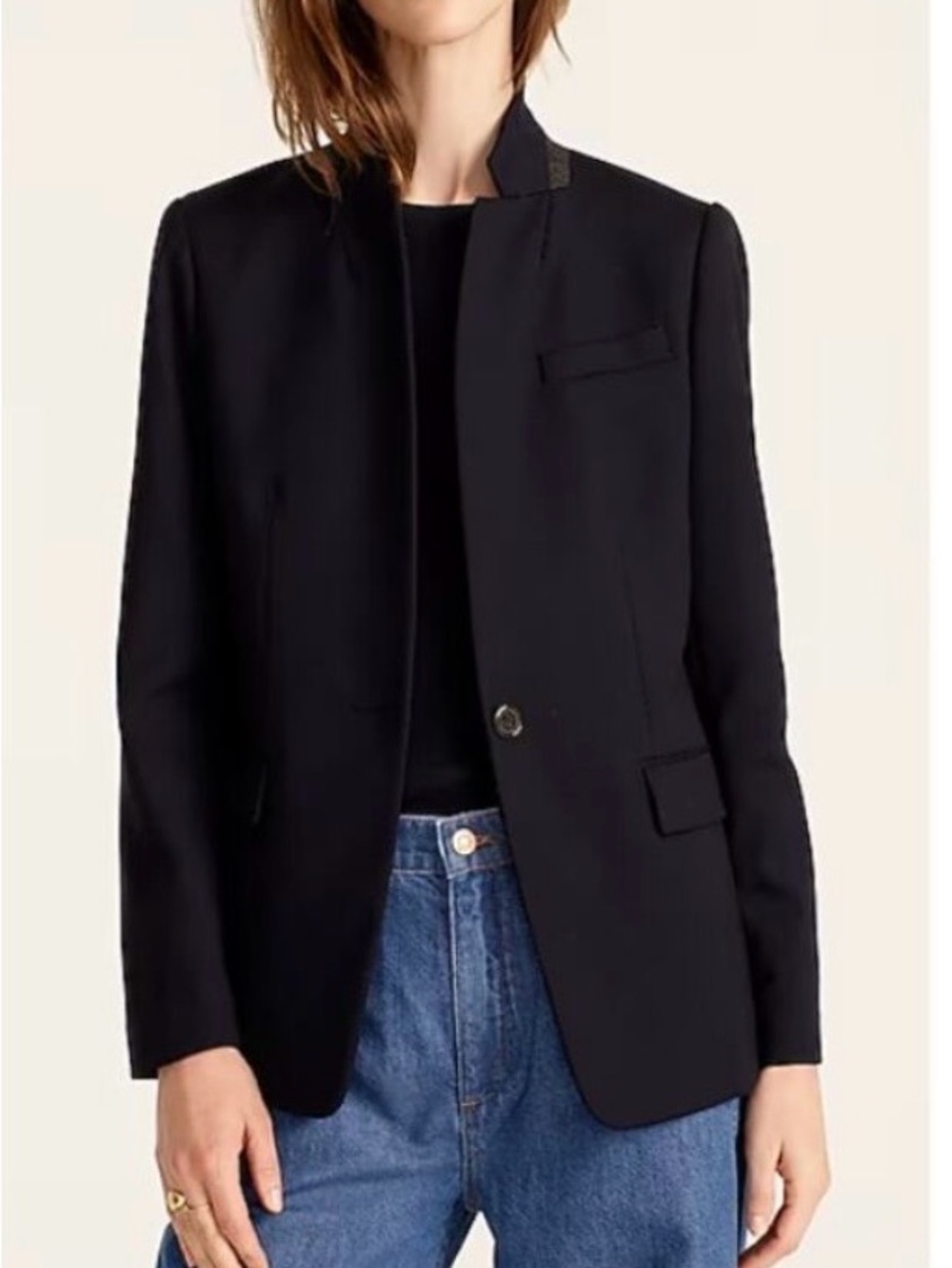 J. Crew Black Regent Blazer